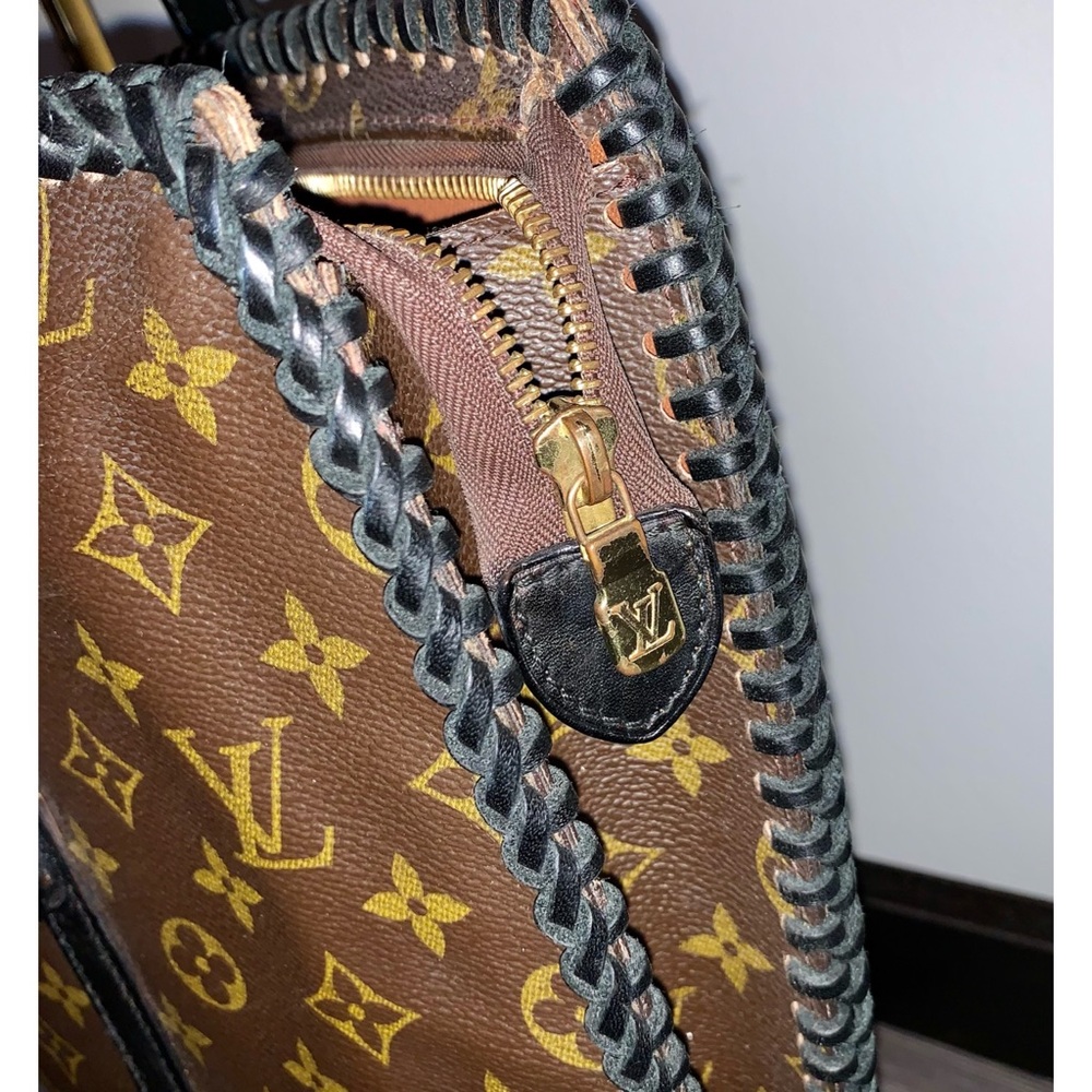 LOUIS VUITTON Upcycled Babylone LV Monogram Canvas Shoulder Tote Handbag - Picture 11 of 13